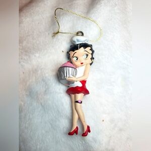 Betty Boop Baker Pink Cupcake Figurine Christmas Ornament Tree Holiday Decor